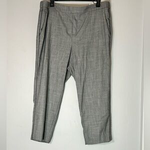 Old Navy Textured Grey Pants with Black Piping Detail